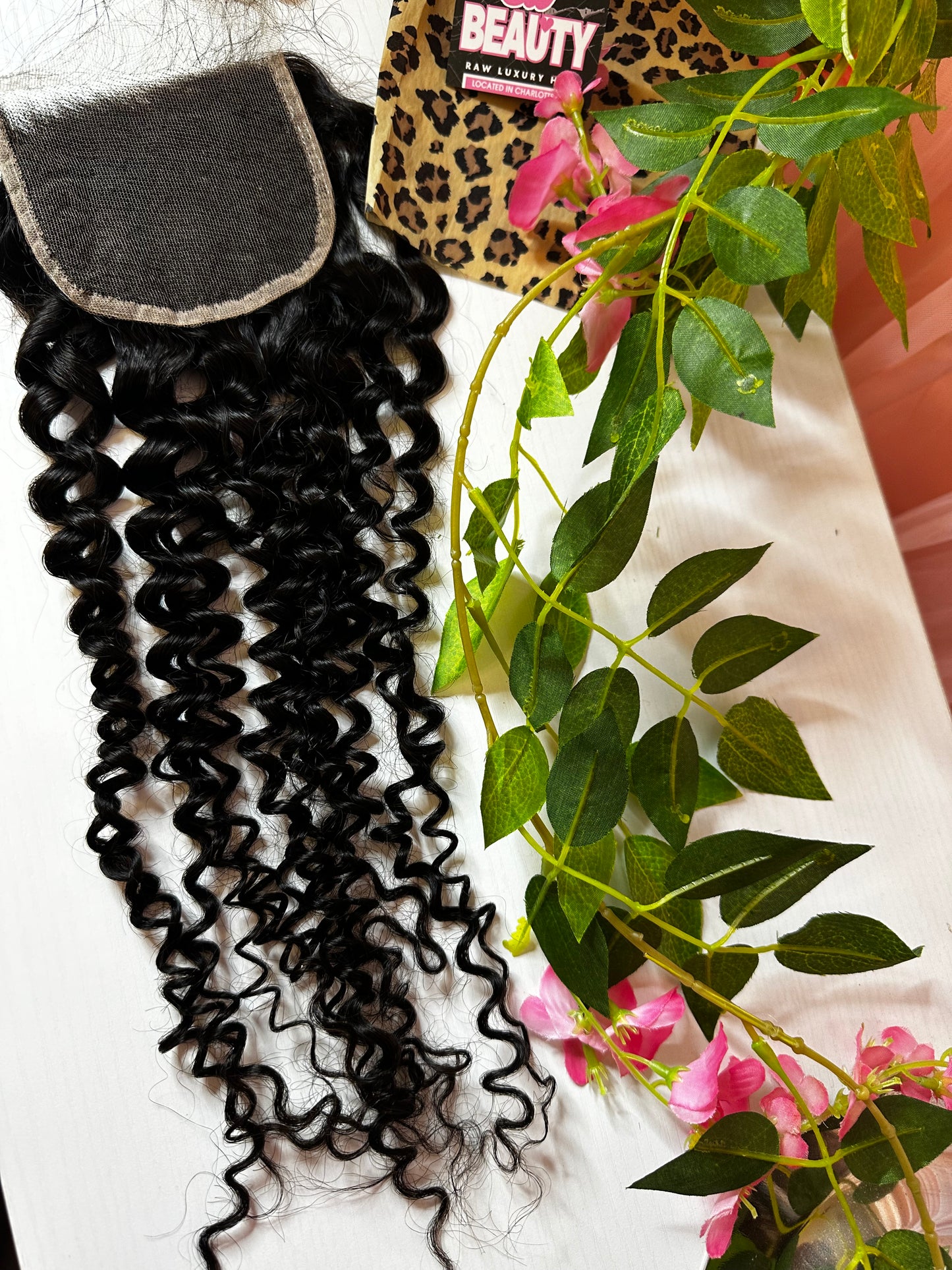 CLT Beauty® 4x4 or 5x5 HD Lace Closures- Lace Easily melts. tiny knots