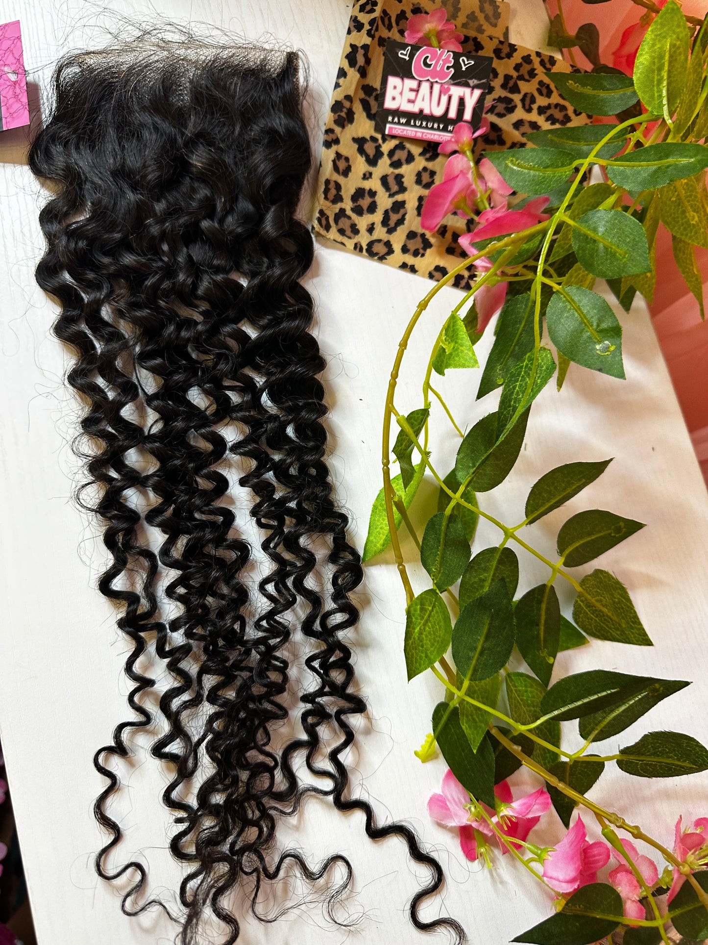 CLT Beauty® 4x4 or 5x5 HD Lace Closures- Lace Easily melts. tiny knots