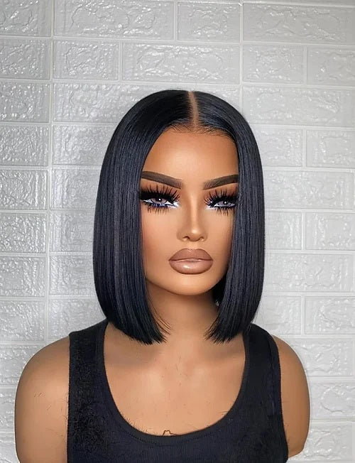 CLT Beauty Wigs: 5x5 Classy Glueless Blunt Cut Bob Wig