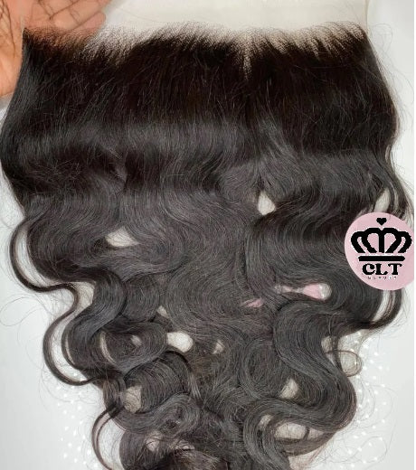 CLT Beauty® 13x4 HD Frontal, Human Hair Frontal - pre plucked pre bleached 20"