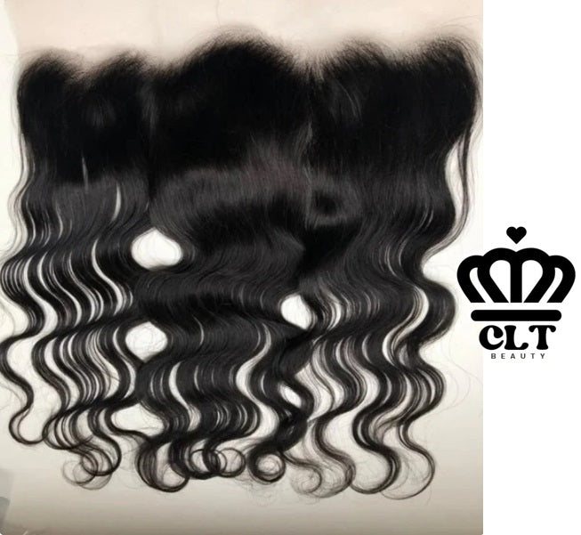 CLT Beauty® 13x4 HD Frontal, Human Hair Frontal - pre plucked pre bleached 20"