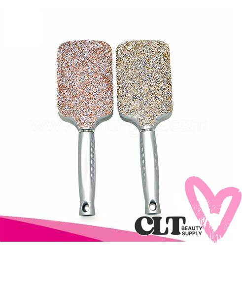 CLT Beauty® Rhinestone Hairbrush Bling Bedazzled Paddle Hair brush