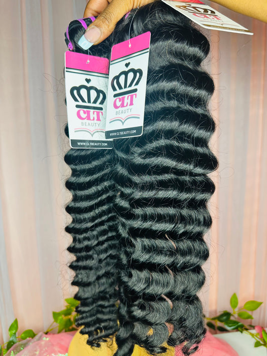 Shop CLT Beauty: Virgin Hair Bundles -3pc Deep Wave