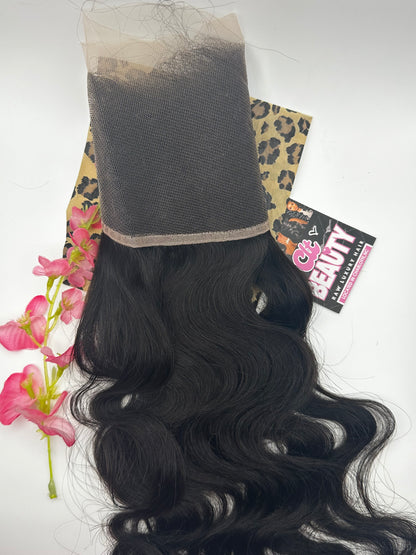 CLT Beauty® 4x4 or 5x5 HD Lace Closures- Lace Easily melts. tiny knots
