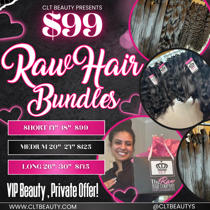 🔥 CLT Beauty LLC — RAW HAIR BUNDLE DEALS! (VIP ONLY)