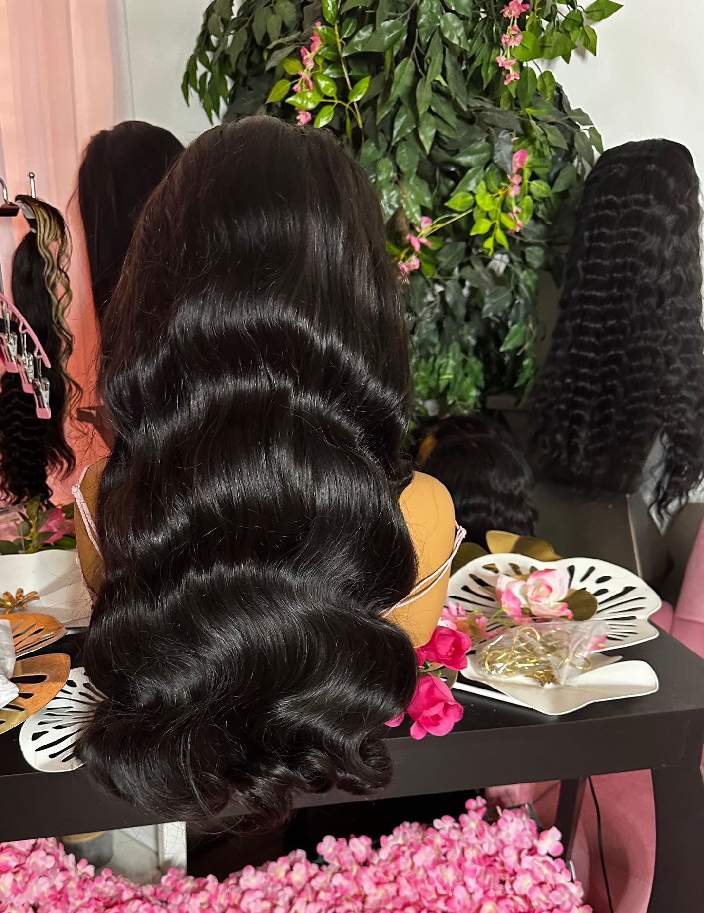 CLT Beauty HD Lace Human Hair Wig, Body Wave Natural 13x4 Frontal Wig, 250% Density, pre plucked and bleached lace knots