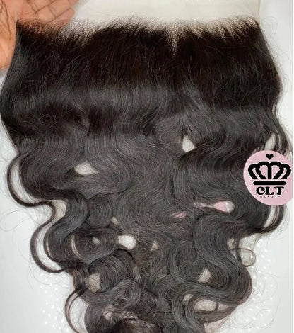 CLT Beauty® 13x4 HD Frontal, Human Hair Frontal - pre plucked pre bleached 20"