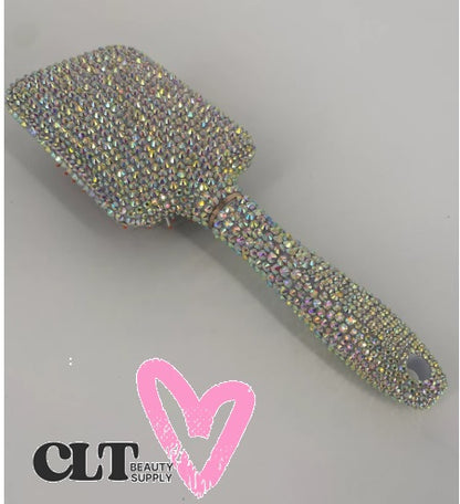 CLT Beauty® Rhinestone Hairbrush Bling Bedazzled Paddle Hair brush