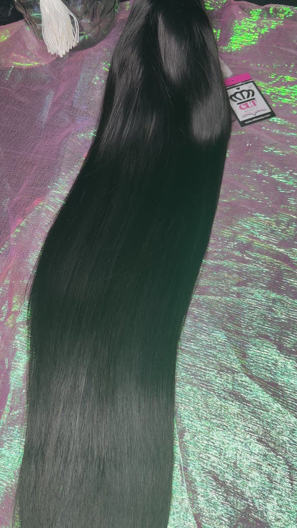 CLT Beauty HD Lace Frontal Human Hair Wig in Lux Straight 250% Density - 30"