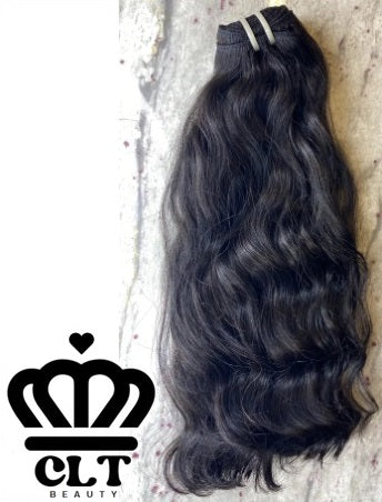 Shop CLT Beauty® 100% Raw Hair Authentic Cambodian Wavy -3 Bundle Deal (16"16"16")